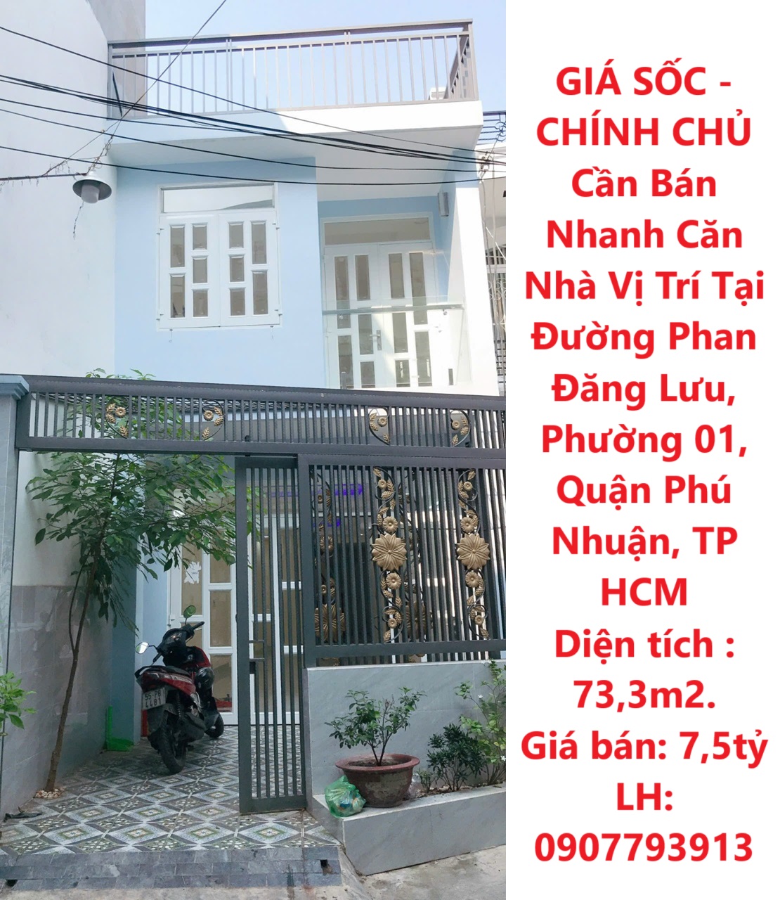 GIÁ SỐC - CHÍNH CHỦ Cần Bán Nhanh Căn Nhà Vị Trí Tại Đường Phan Đăng Lưu, Quận Phú Nhuận, TPHCM - Ảnh chính